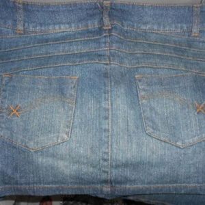 Ghosts & Angels Jrs Stretch Denim Skirt NEW